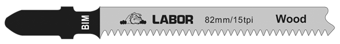 Labor BiM Decoupeerzaagblad Laminaat Ref. Nr. T101BIF (per 5 stuks)