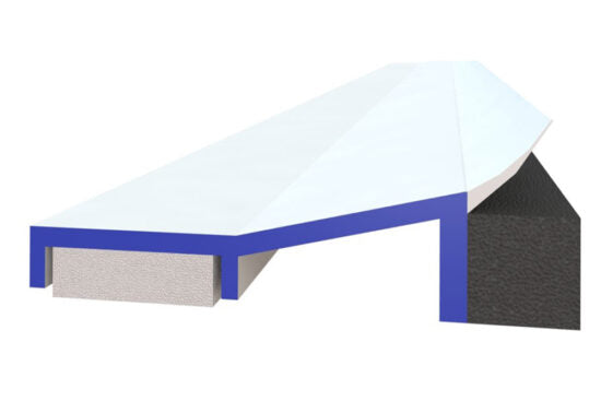Luchtdichte Afdeklijst - Renovatieprofiel, Wit (1200 mm)