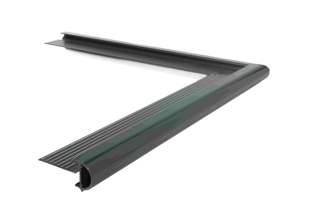 Buitenhoek daktrim aluminium 26 x 45mm kraal antraciet / RAL 7016