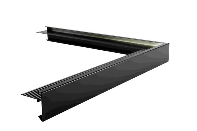 Aluminium buitenhoek zwart standaard 45 x 45mm