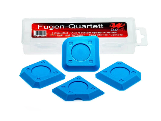 Fugen-Quartett Afstrijkset 4-delig – Voor Gladstrijken van Kit- en Voegwerk
