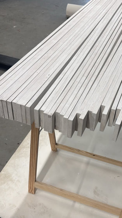 Multiplex Stelkozijn Hardhout 15x80mm – Watervast & wit gegrond (2.500 mm)