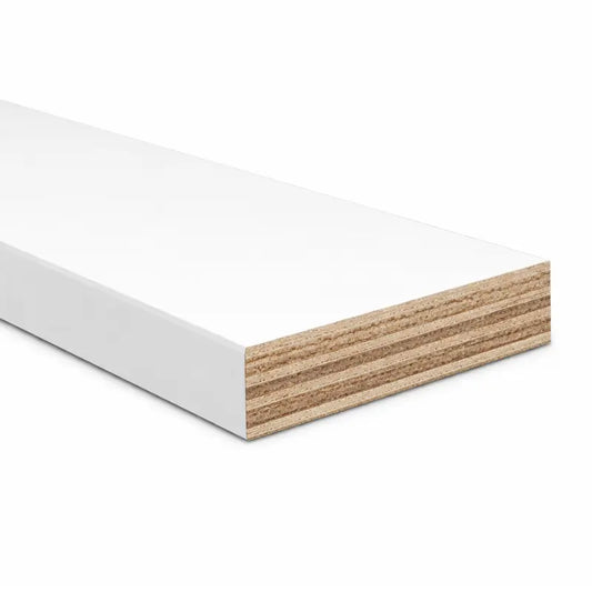 Multiplex Stelkozijn Hardhout 15x80mm – Watervast & wit gegrond (2.500 mm)