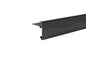 Aluminium daktrim zwart standaard 60 x 60mm (2500mm)