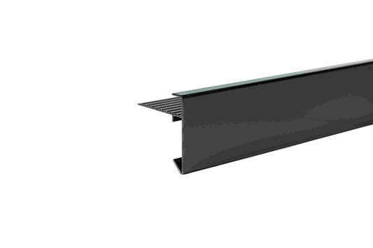 Aluminium daktrim antraciet standaard 60 x 60mm (2500mm)