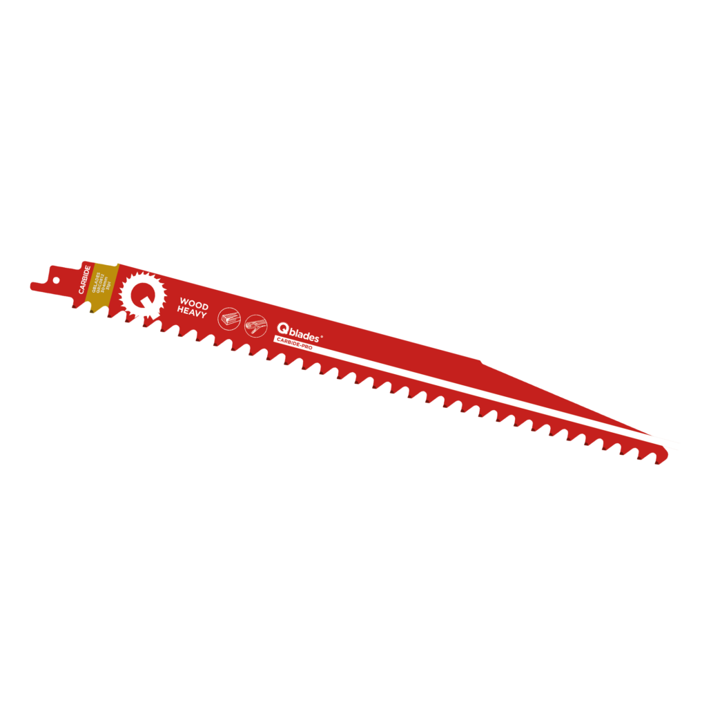 Qblades Reciprozaagblad Hout, Hardhout, CARB, 3tpi - 304mm, 50x longer life