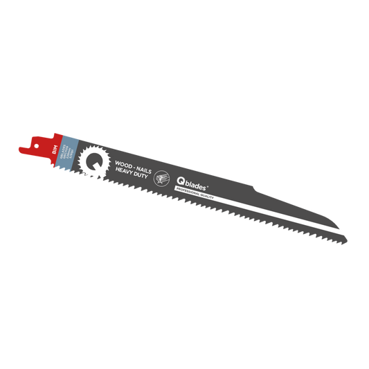 Qblades Reciprozaagblad Hout met spijkers, BIM, 5/8tpi - 228mm
