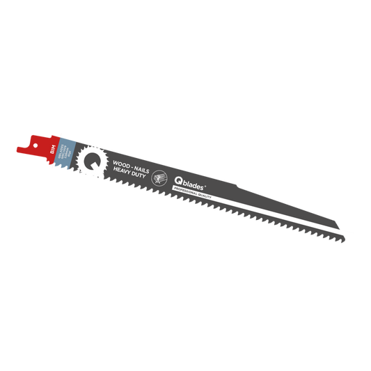 Qblades Reciprozaagblad Hout met spijkers, BIM, 6tpi - 228mm