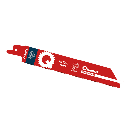 Qblades Reciprozaagblad Dun Metaal, Staal tot 1,5mm, CARB, 18tpi - 150mm, 50x longer life