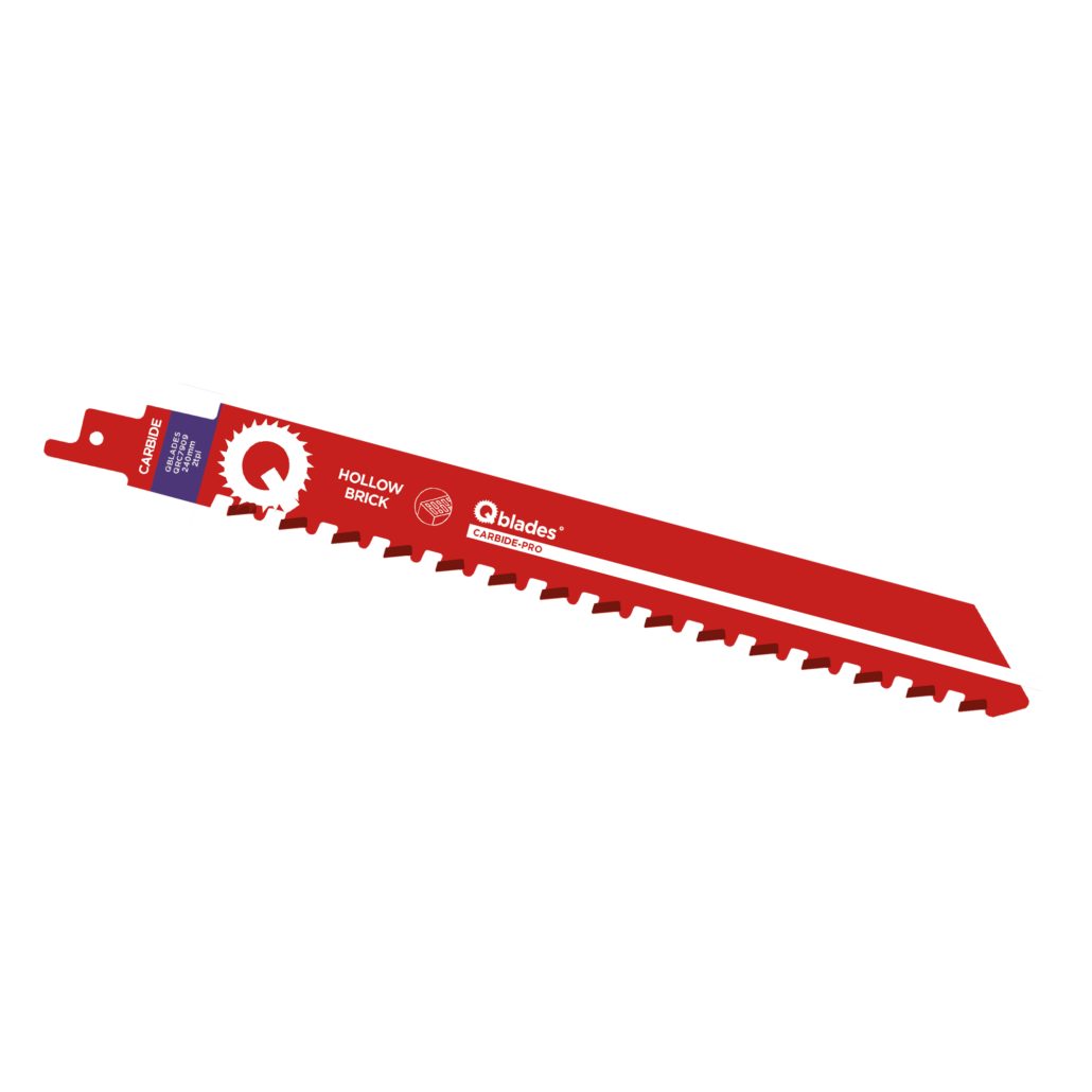 Qblades Reciprozaagblad Holle Steen, CARB, 2tpi - 240mm, 50x longer life