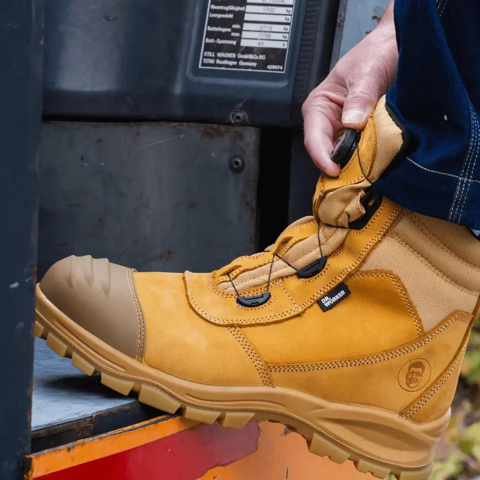Dr Worker Titan S3 Hoog - Lock - Camel