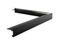 Aluminium buitenhoek zwart standaard 60 x 60mm