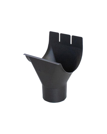 Gootuitloop 125mm - 90mm - Ral 9005